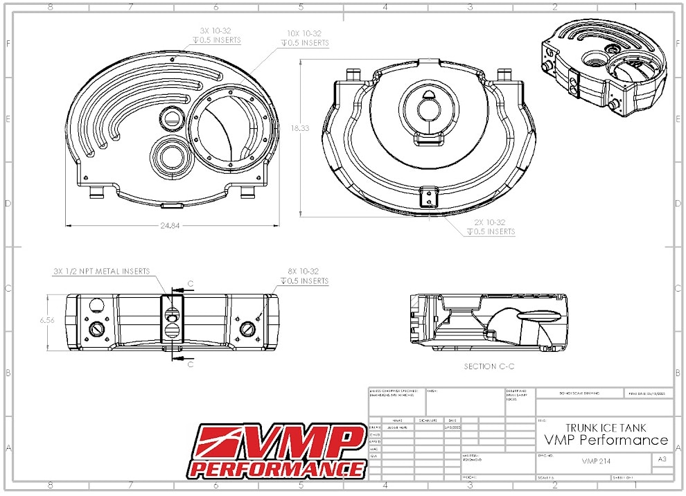 VMP Trunk Ice Tank 7 gal with Pump Kit for '79-Current Mustang